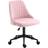 Vinsetto Velvet Pink Office Chair
