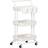 Homcom 3-Tier Utility Cart White Trolley Table