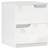 Homcom Modern With 2 Drawers Bedside Table