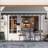 Costway Grey Aluminium Retractable Awning 2.5 x 2 m