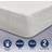 ComfortZone Memory Foam Medium Rolled Mattress - White Polyether Matress 135x190cm