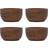 House Doctor Wood 4-Pack Natur 5 x 5 x 3 cm Äggkopp