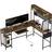 Homcom Reversible Corner with USB Port Writing Desk