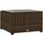 OutSunny Outdoor Coffee Table with Glass Top
