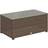 OutSunny Outdoor Coffee Table Glass Top Rattan Side Table