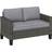 OutSunny Rattan with Cushions 2 Seater Garden Furniture Outdoor Sofa