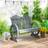 OutSunny 2 Seater with Wheel-Shaped Armrests Garden Bench