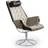 Dux Jetson Flax/Black leather Lænestol 97cm
