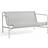 Hay Palissade Cord Lounge Sky Grey Outdoor Sofa