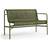 Hay Palissade Cord Dining Bench w Armlæn Olive Havebænk