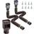 VEVOR Brown HC3003G2 2-Pack Flexible Downspout with Adapters