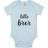 Lovely Text Baby's Little Brother Bodysuit - Pastel Blue