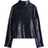 H&M Sequined Turtleneck Top - Navy Blue