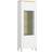 Lazio Vitrin 1 Door Display Alpine White White Gloss Glass Cabinet