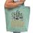 Lovely Text Coffee Is My Best Friend Tote Bag - Green