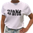 Lovely Text Make Waves T-shirt - White
