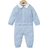 Shein Baby Boy Gentleman Style Casual Romper, Classic Cable Knit Turtleneck Long Sleeve Jumpsuit With Shirt Collar Design, Fashionable And Comfortable, Essential Baby Autumn/Winter Outfit