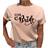 Lovely Text Team Bride T-shirt - Misty Pink