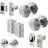 Afit Beehive Door Knob Set Hinges And Latch & Deadbolt Kit