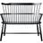 FDB Møbler Børge Mogensen J52D Black Sittbänk 106.5x90.1cm
