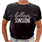 Lovely Text Hello Sunshine T-shirt - Black