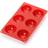Lekue Lékué Silicone Mold Half-Sphere 6 Pcs Red Chocolate Mould
