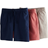 H&M Boy's Cotton Jersey Shorts 3-pack - Light Red/Navy Blue (0801267028)