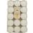 Pack of 15 Unscented Maxi Tealights White Candle