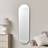 Melody Maison Silver Oval Framed 140cm x 40cm - Grey Wall Mirror