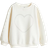 H&M Girl's Motif Detail Sweatshirt - Cream/Heart (1216937006)