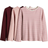 H&M Kid's Long Sleeved Tops 3-pack - Light Pink/Striped (0575156068)