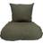 Omhu Percale Sengesæt 140 x 220 cm Olive Sengetøj