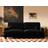 Solace+Co Addison 3 Black Velvet Sofa 3 Seater