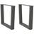 vidaXL Dining Legs V-Shape 2 pcs Anthracite 50 x 42-43.3 cm Steel Table Leg 2pcs