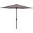 Schou Orlando parasol - Sort/taupe 300cm