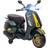 Aiyaplay 12V Kids Vespa Electric Bike with 2 Training Wheels