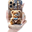 Shein Rhinestone Bear Cartoon Painted Case for iPhone 16/15/14/13/12/11 Pro Max