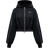 Nike Sportswear Phoenix Fleece Women's Loose Cropped Full Zip Hoodie - Black/Sail