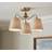 Dunelm Enid Gold Ceiling Flush Light ∅ 45cm