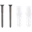 ferm LIVING 1104270889 Curvature Kit 7x40mm 4stk