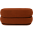 ferm LIVING Oval Tonus Red Brown Siddepuf 45cm