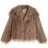 River Island Faux Feather Fur Coat - Brown