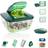 Genius Nicer Dicer Chef 15 Parts Vegetable Chopper 25.5cm