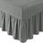 GC GAVENO CAVAILIA Amily 180 Thread Count Percale Bedlinen - Charcoal Valance Sheet Grey