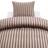 Harmony Miranda Brun Randigt Microfiber Bäddset 150x210 Påslakan Brun (210x)