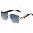 LVTFCO Square Sunglasses Gold/Blue