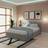 GFW End Lift Kingsize Ottoman with Mattress - Grey Frame Bed