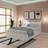 GFW End Lift Kingsize Ottoman with Mattress - White Frame Bed