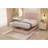Somnior Alexas Ottoman Divan Bed Set with Midnight Pocket Spring Mattress and Heaboard Plush Velvet Small Single
