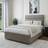 Dunelm Bedmaster Woven Fabric Universal Divan Base - Slate Frame Bed